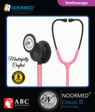 Steth-NOORMED Classic III Monitoring Stethoscope: Pink 9915