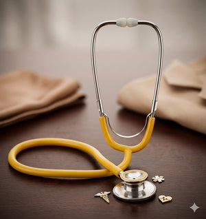 Steth-Adult Stethoscope Dual Head-Chinese-Yellow