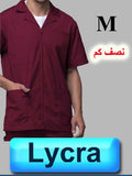 4136-ABC Scrub-Lycra-Short Sleeve-Wine-M | ABC Books