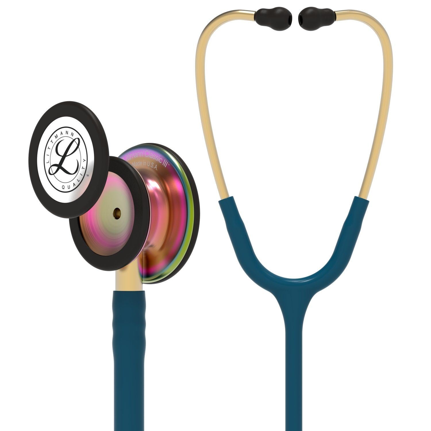 3M Littmann Classic III Monitoring Stethoscope: Rainbow Caribbean 5807