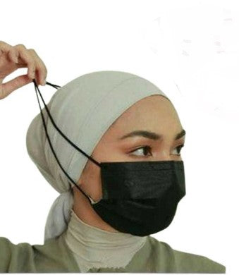 Med. Supp-Face Mask 3-Ply (50 Masks) Disposable-Headloop-Black Med. Supp-Face Mask 3-Ply (50 Masks) Disposable-Headloop-Black