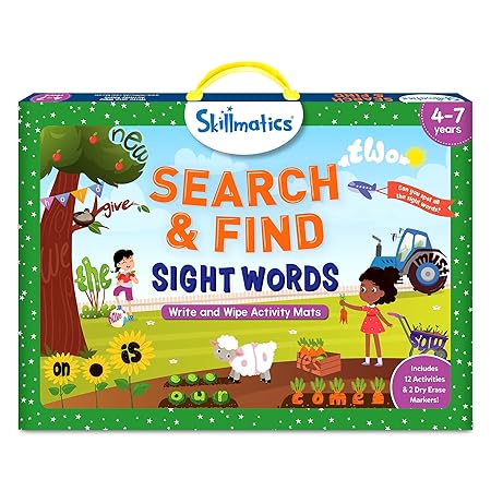 Skillmatics Preschool Learning Activity - Search and Find Sight Words, Educational Game for Kids, Toddlers Who Love Toys, Art & Craft Activities, Gifts for Girls and Boys Ages 4, 5, 6, 7 | Skillmatics