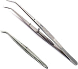 Dent. Inst-Cotton Tweezer Serrated Angled With Lock-Ross