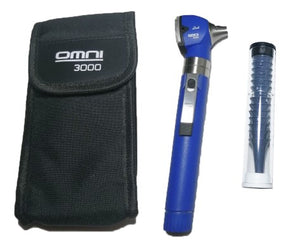 8003-Otoscope Set OMNI 3000 Standard, LED WOSB, Blue Color, Soft Pouch