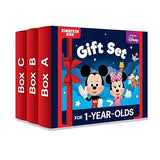 Einstein Box Featuring Disney for 1-Year-Old Boys/Girls | Disney Gift Toys for 1-Year-Old Boys & Girls | Board Books, Pretend Play Set | Learning & Educational Toys | Birthday Gift Set of 3 |