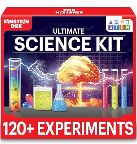 Einstein Box Ultimate Science Kit for Boys and Girls Ages 8-12-14| Birthday Gifts Ideas for Kids| STEM Learning Toys for 8,9,10,11,12,13,14 Year Olds| | Einstein Einstein Box Ultimate Science Kit for Boys and Girls Ages 8-12-14| Birthday Gifts Ideas for Kids| STEM Learning Toys for 8,9,10,11,12,13,14 Year Olds| | Einstein