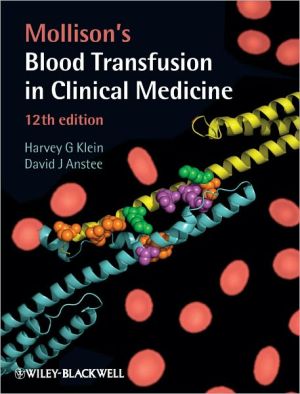 Mollison's Blood Transfusion in Clinical Medicine