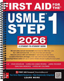 First Aid for the USMLE Step 1 2026, 36e- With Spiral bound-Divided into two parts: Basic Principles and Organ Systems