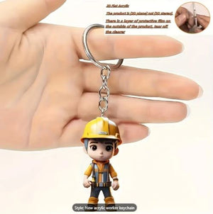 Man Engineers Keychain