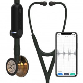 Steth-3M Littmann CORE Digital Stethoscope-High Polish Copper & Black