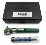 Otoscope Set OMNI 3000 Deluxe, LED WOSB, Green Color, Hard Case 8011