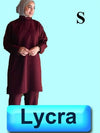 4038-ABC Scrub-Lycra-Long Blouse-Wine-S | ABC Books