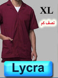 4133-ABC Scrub-Lycra-Short Sleeve-Wine-XL | ABC Books