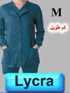 4104-ABC Scrub-Lycra-Long Sleeve-Caribbean Blue-M | ABC Books