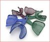 Pre-clinic-Dental Plastic Coated Metal Edentulous Jaws Impression Tray-L