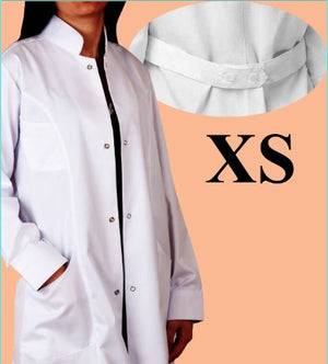 5112-Indian Lab Coat-Belted-Metal Snap-White-3XL | ABC Books