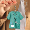 Med Acc-Mini Doctor Scrubs Uniform Keychain -Green