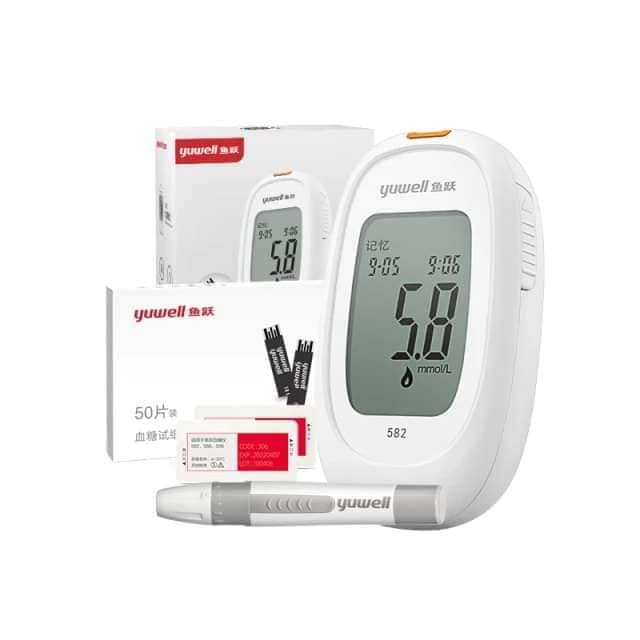 Glucose Meter-Starter Kit-Yuwell 582 with Test Strips 25 PCS & Lancets 15 PCS | CHINA Glucose Meter-Starter Kit-Yuwell 582 with Test Strips 25 PCS & Lancets 15 PCS | CHINA