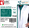 5160-Hospicare-Basic Lab Coat-2030-Unisex-Poplin Fabric-White-M | ABC Books