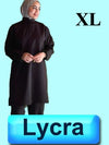 4021-ABC Scrub-Lycra-Long Blouse-Black-XL | ABC Books
