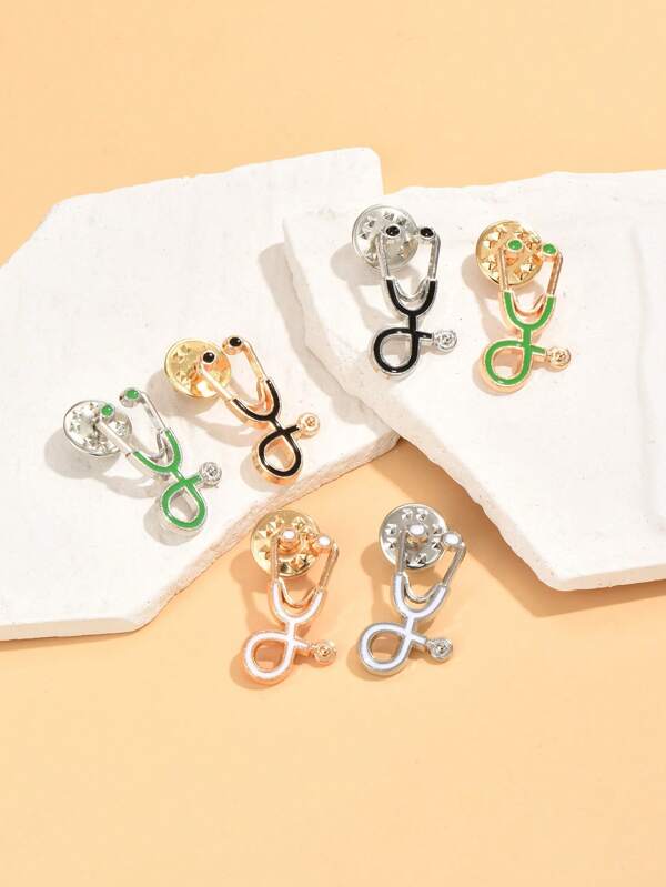 Med Acc-Brooch-6PCS set Stethoscope Med Acc-Brooch-6PCS set Stethoscope