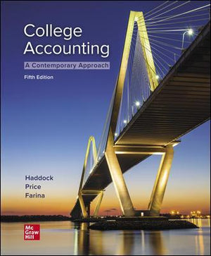 ISE College Accounting (A Contemporary Approach), 5e**