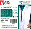 5154-Hospicare-Basic Lab Coat-2030-Unisex-Poplin Fabric-White-4XL | ABC Books