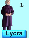 4031-ABC Scrub-Lycra-Long Blouse-Berry-L | ABC Books