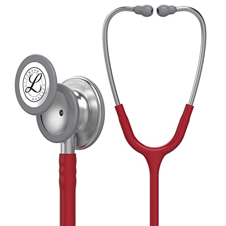 3M Littmann Classic III Monitoring Stethoscope: Burgundy 5627