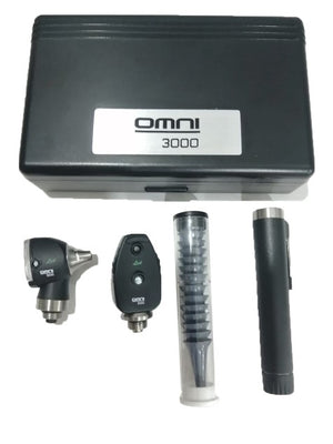 8027-ENT Diagnostic Set OMNI 3000 Oto/Ophth Economy, LED WOSB, Black Color, Hard Case