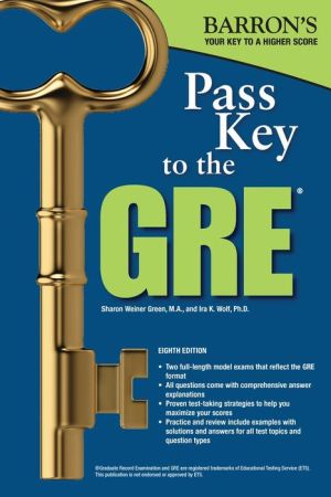 Pass Key to the GRE (Barron's Pass Key to the Gre), 8e**