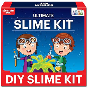 EINSTEIN BOX Ultimate Slime Kit for Boys & Girls|Toys for Kids Ages 5-7-10-12 Years| Monster, Unicorn, Ice-Cream, Crystal Slime Kit |Birthday Gifts and Toys for Boys and Girls|