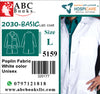 5159-Hospicare-Basic Lab Coat-2030-Unisex-Poplin Fabric-White-L | ABC Books