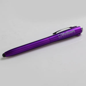 Medical Tools-Medisave LED Pen Light-Stylus-Ballpoint 3-in-1-PURPLE | ABC Books