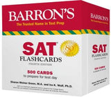SAT Flashcards: 500 Cards to Prepare for Test Day (Barron's Test Prep), 4e