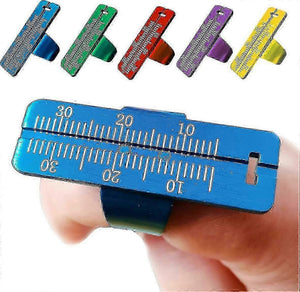 Dent. Inst-Endo Gauge Finger Ruler aluminum alloy