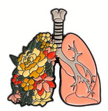 Med Acc-Brooch-Fashion Flowers Decor-Lung