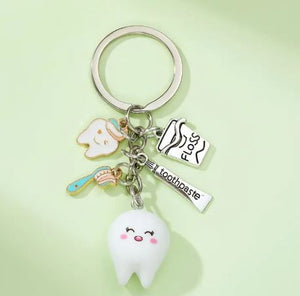Med Acc-Tooth & Toothpaste Keychain