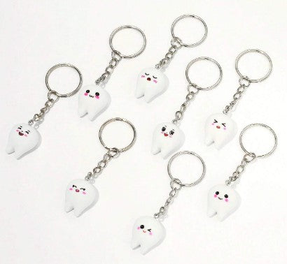 Med Acc-Key Ring-8 PCS-Cute Tooth-3D Med Acc-Key Ring-8 PCS-Cute Tooth-3D