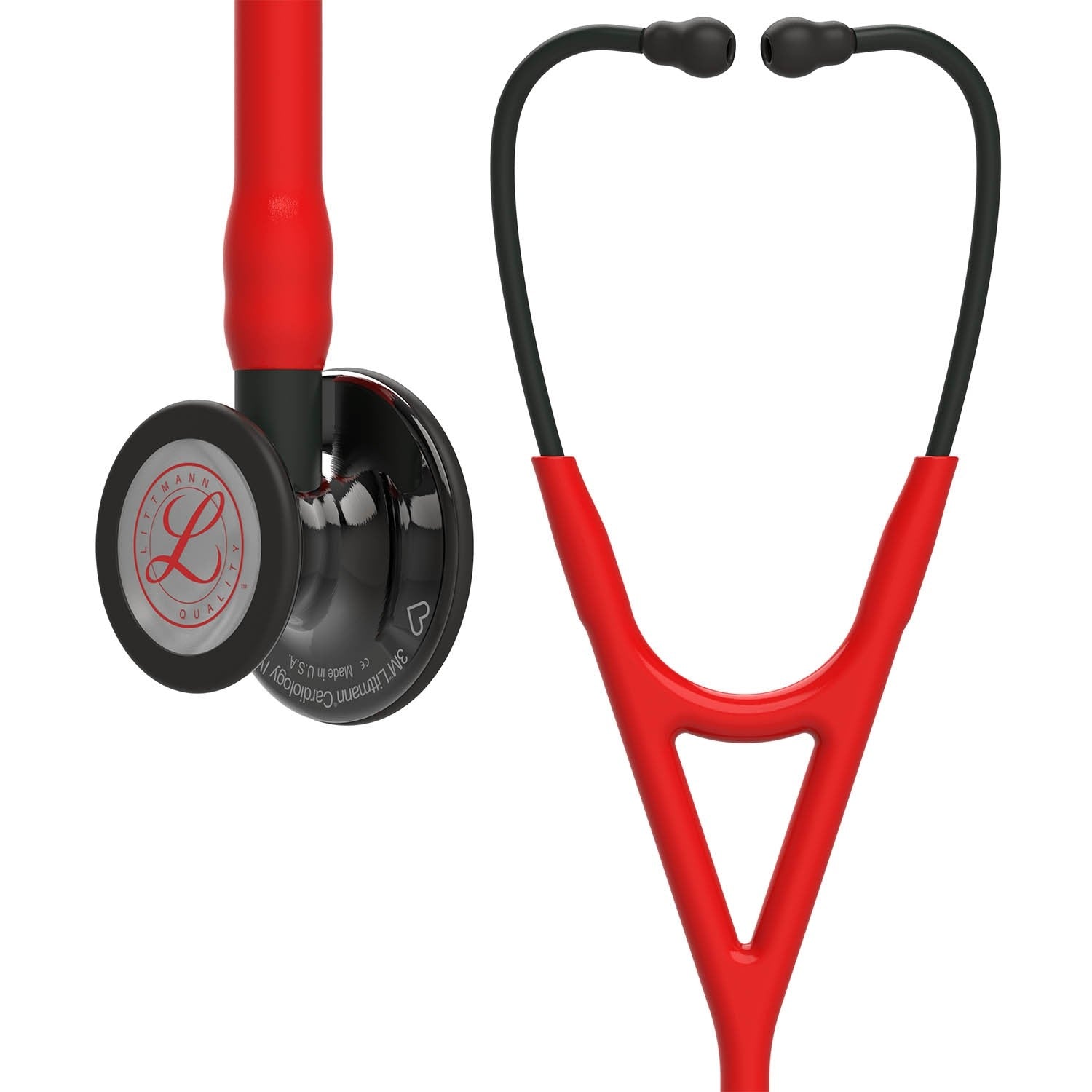 Cardio Steth-3M Littmann Cardiology IV Diagnostic Stethoscope: Red & Smoke-Limited Edition 6182 | USA