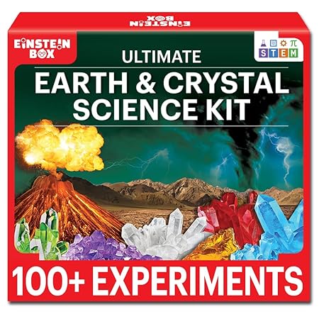 Einstein Box Ultimate Earth & Crystal Science Kit | Science Kits for Kids Age 6-14 | STEM Projects | Learning & Education Toys for 6-8-10-12-14 Year Old Boys & Girls | Gift Ideas for Boys & Girls | | Einstein Einstein Box Ultimate Earth & Crystal Science Kit | Science Kits for Kids Age 6-14 | STEM Projects | Learning & Education Toys for 6-8-10-12-14 Year Old Boys & Girls | Gift Ideas for Boys & Girls | | Einstein