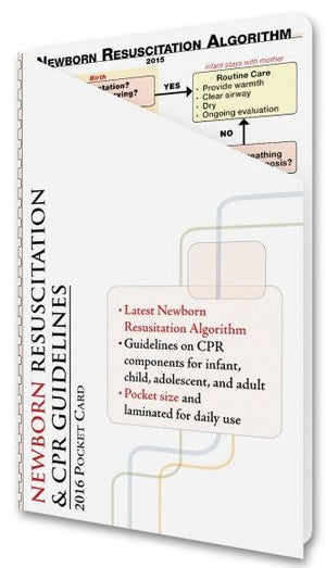 Newborn Resuscitation Algorithm Card 810515024527