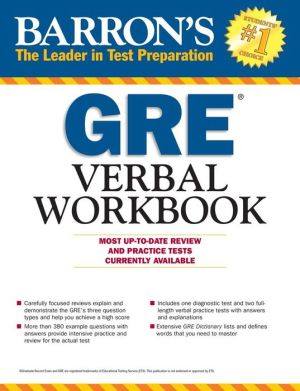 GRE Verbal Workbook (Barron's Test Prep), 3e | ABC Books