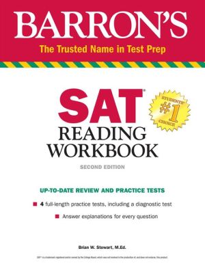 SAT Reading Workbook (Barron's Test Prep), 2e**