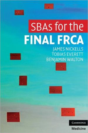 SBAs for the Final FRCA | ABC Books