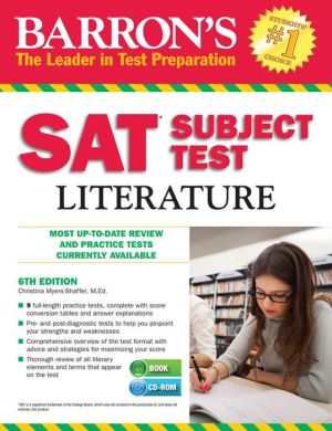 Barron's SAT Subject Test Literature with CD-ROM, 6e**