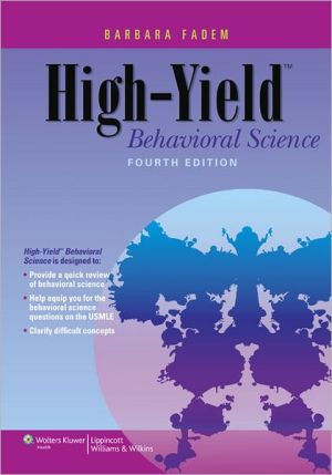 High-Yield Behavioral Science, 4e